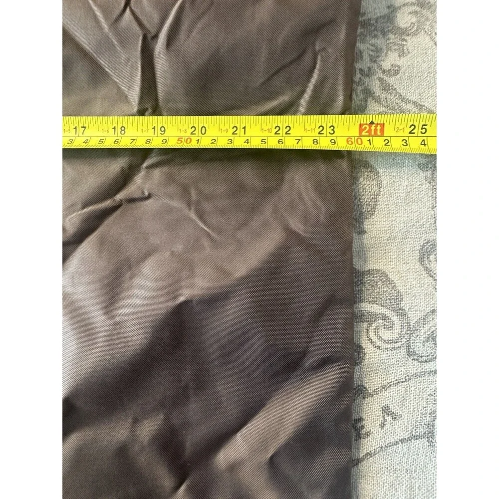 Louis Vuitton Full Length Nylon Garment Bag Shoe Compartment Brown 61” France